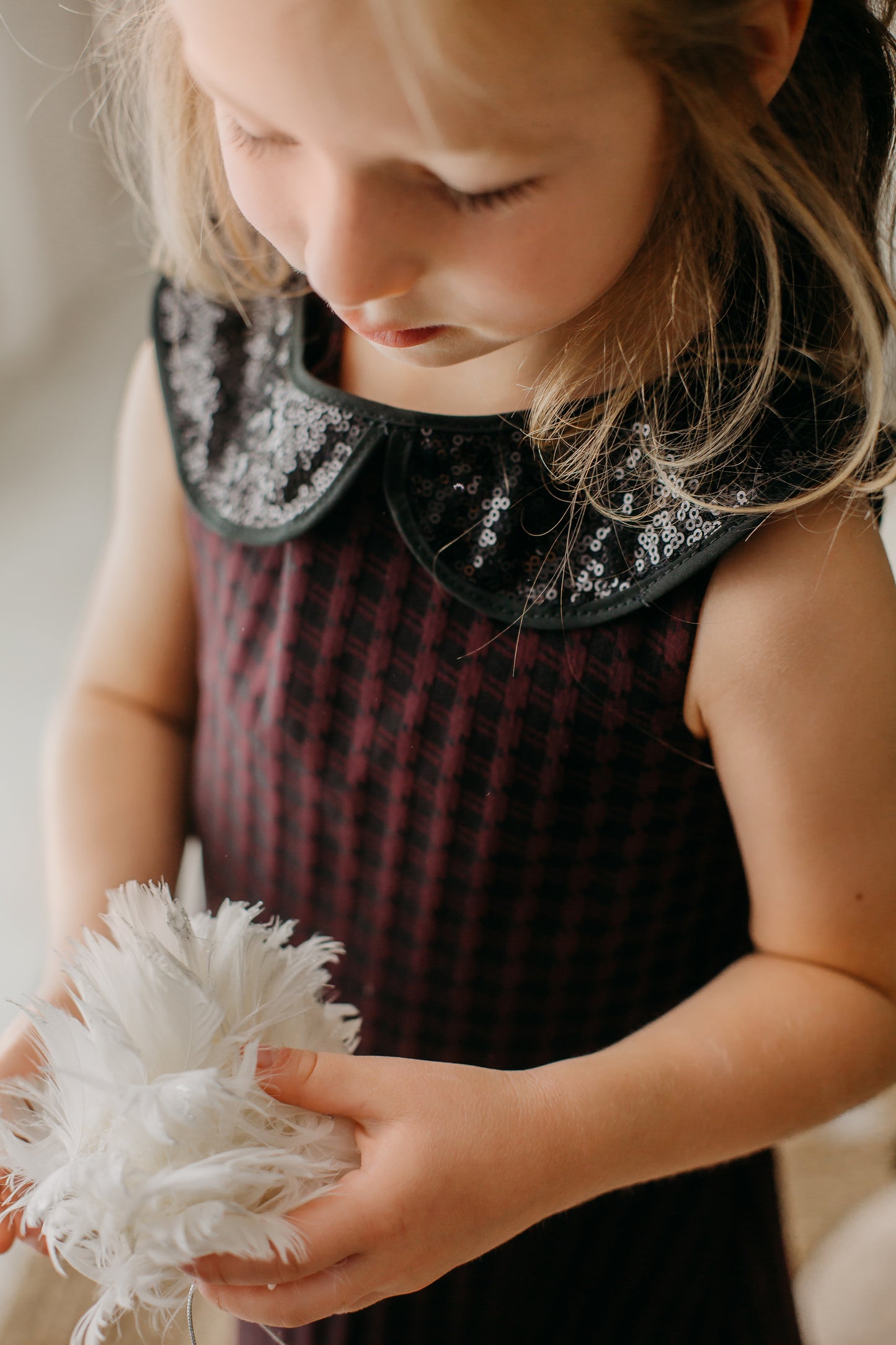 Sequin removable Collar